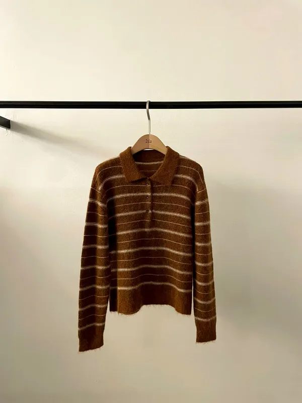 Stylish Striped Sweater, Warm and Comfortable, Perfect for Fall and Winter