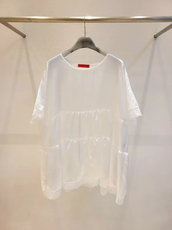 Fresh and Minimalist White Women's Top, Comfortable and Breathable for Summer Wear