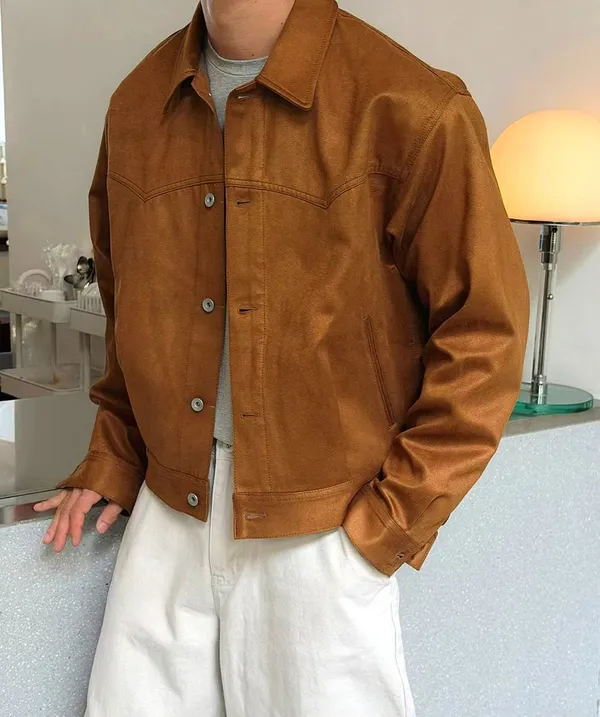 Stylish Men's Lapel Jacket - Comfortable and Versatile