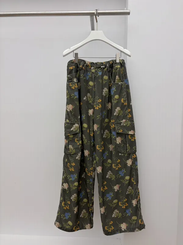 Stylish Floral Print Loose Casual Pants