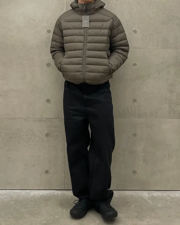 男士輕便連帽羽絨外套