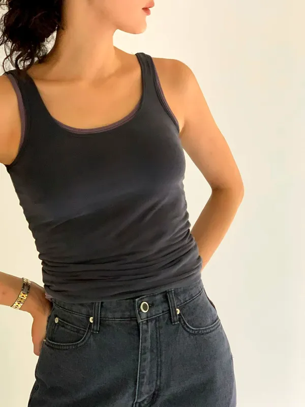 Slim Fit Sleeveless Women's Top