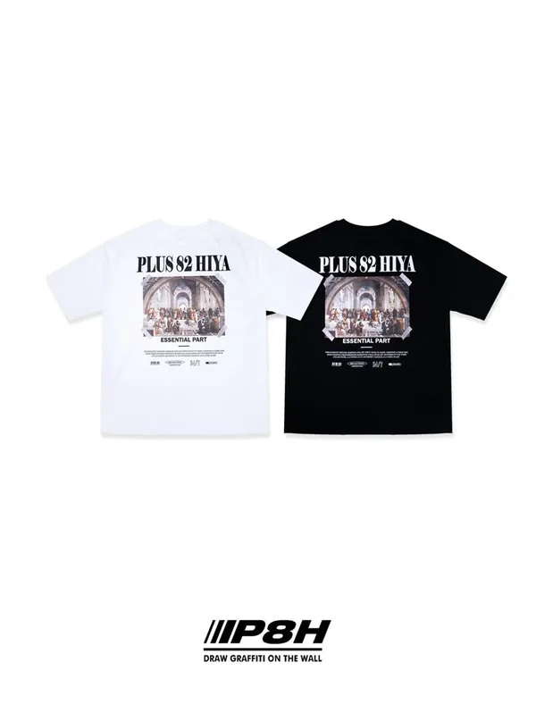 PLUS 82 HIYA Classic Printed Short Sleeve T-Shirt