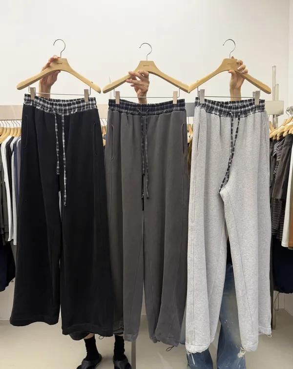 Comfortable Casual Charcoal Wool Long Pants