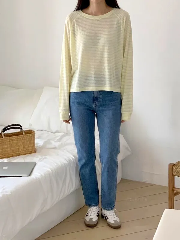 Fresh Striped Women's T-Shirt - Comfortable and Versatile