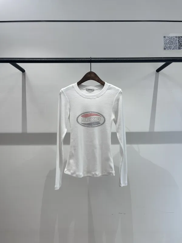 Trendy Printed Long Sleeve T-Shirt, Comfortable and Versatile