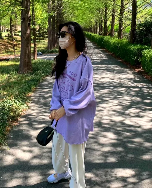 Cute Printed Loose T-Shirt, Fashionable Casual Style