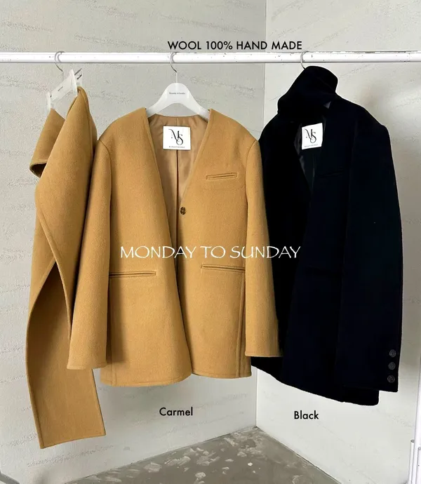Elegant Wool Coat, Fashionable and Versatile