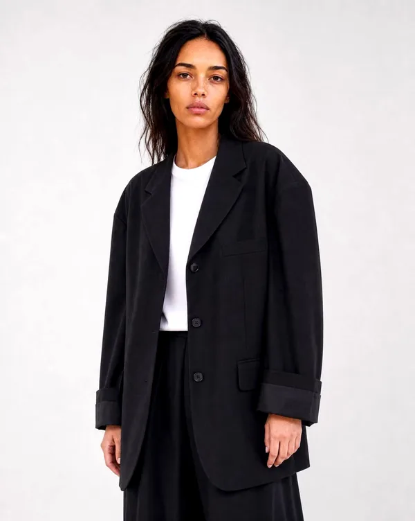 Stylish Black Women's Jacket, Elegant and Versatile