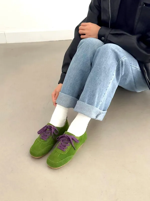 Stylish Green Women's Shoes, Comfortable Casual Style Apm Luxe B1 Floor 110 RILLA