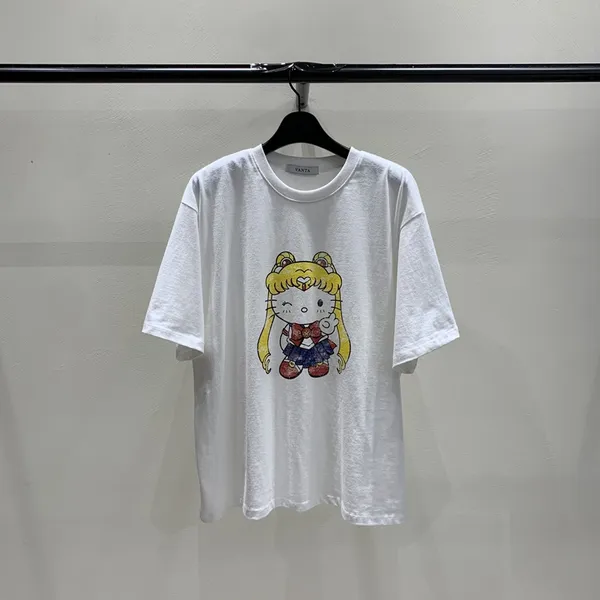 Cute Cartoon Print T-Shirt, Comfortable and Versatile Style