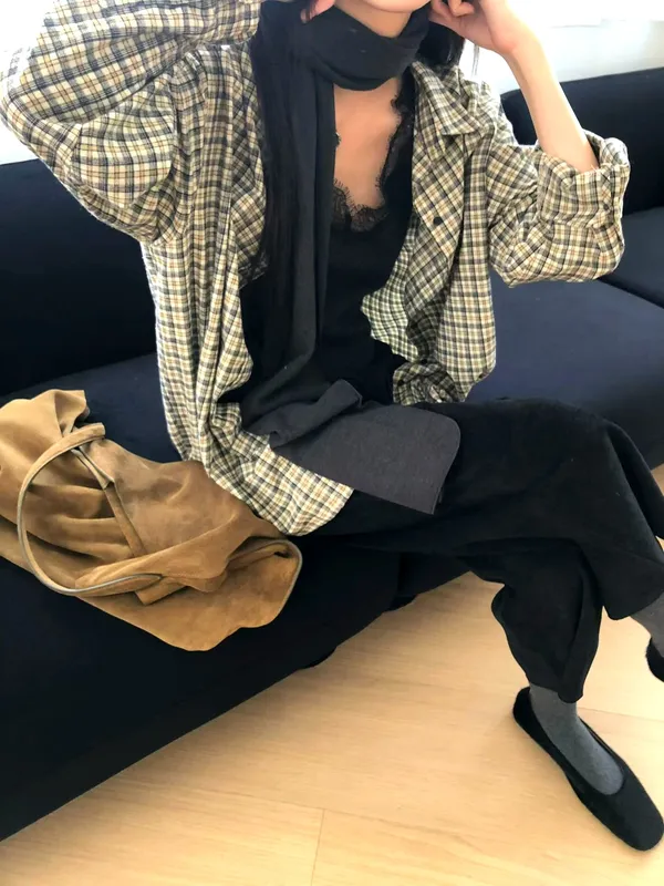Plaid Shirt for Women - Casual and Versatile Style