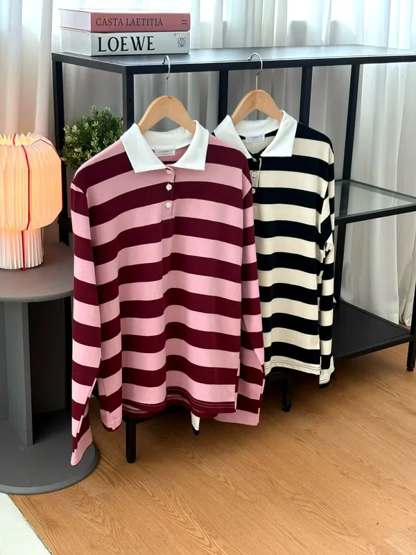 Fashionable Striped Women's Top - Comfortable and Casual Style