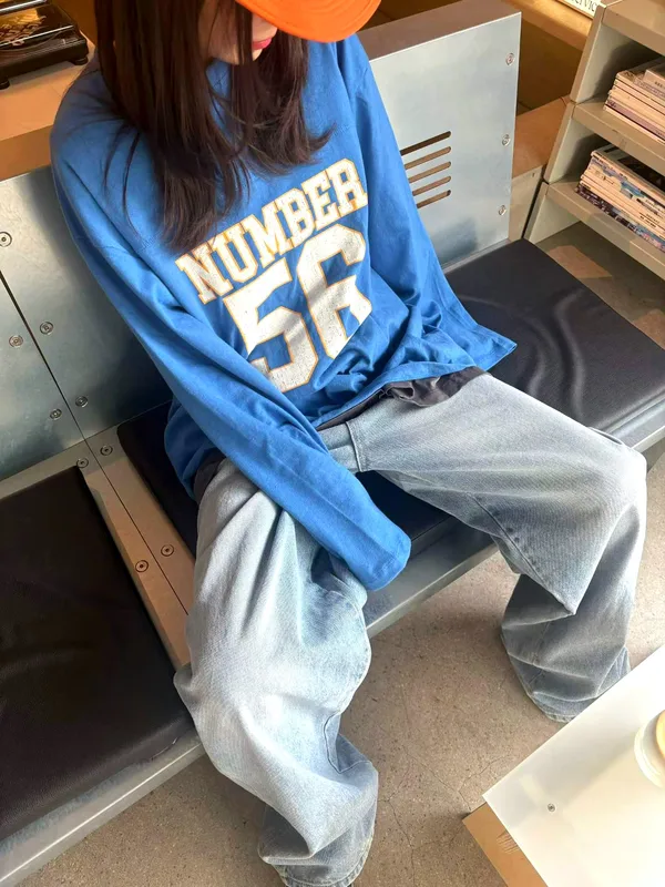 Trendy Loose Fit Printed Long Sleeve T-Shirt