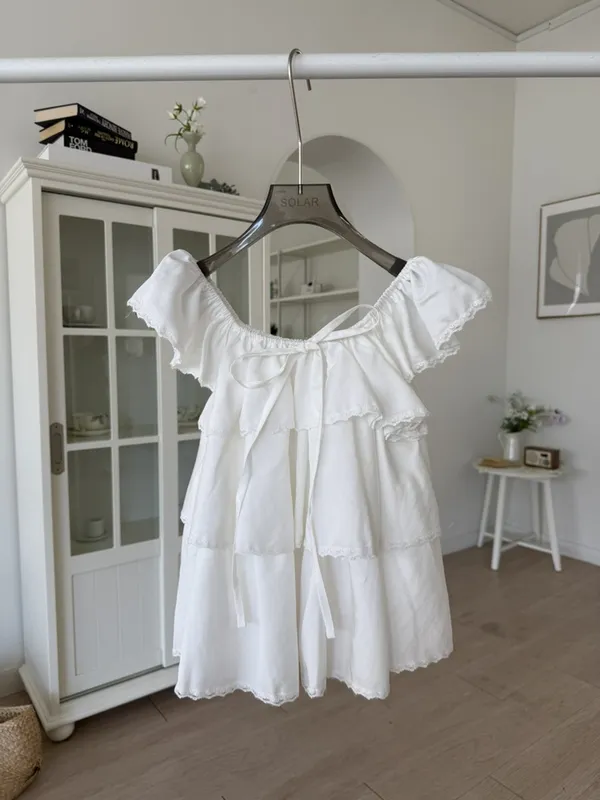 Fresh and Cute White Dress