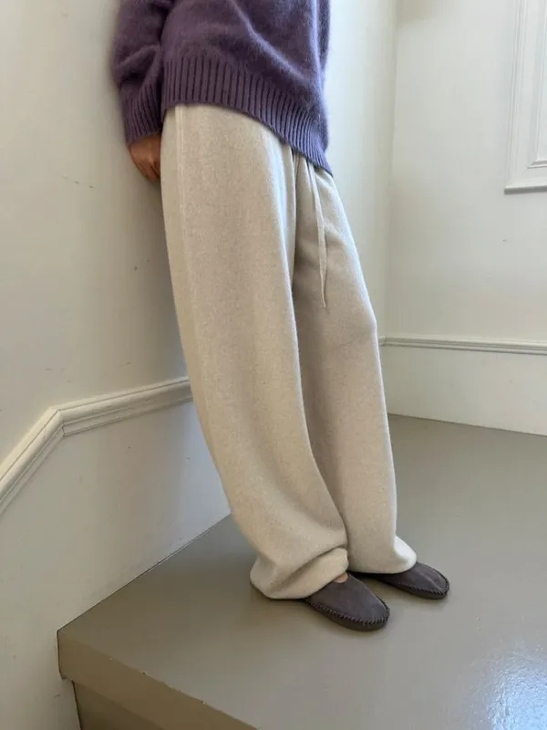 Comfortable Loose Knit Women's Long Pants