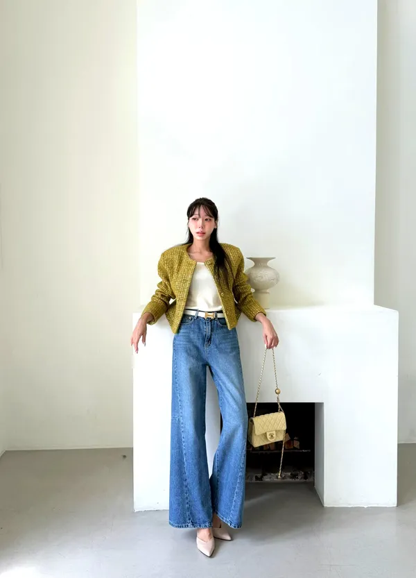 Stylish High-Waisted Loose Women's Denim Pants 923