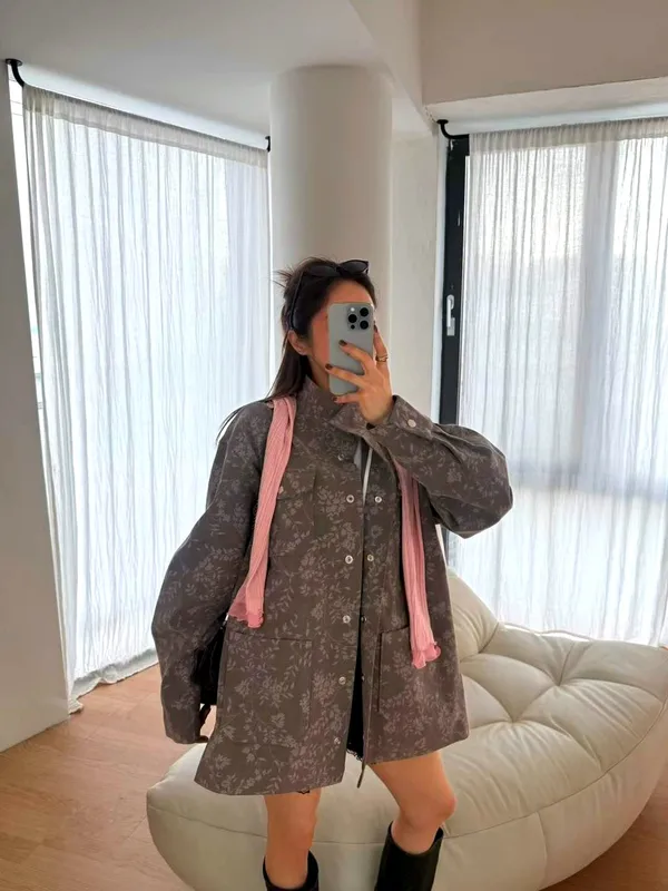 Fashionable Printed Women's Jacket, Comfortable Casual Style