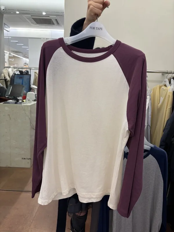 Stylish Color-Block Long Sleeve T-Shirt for a Comfortable Casual Look