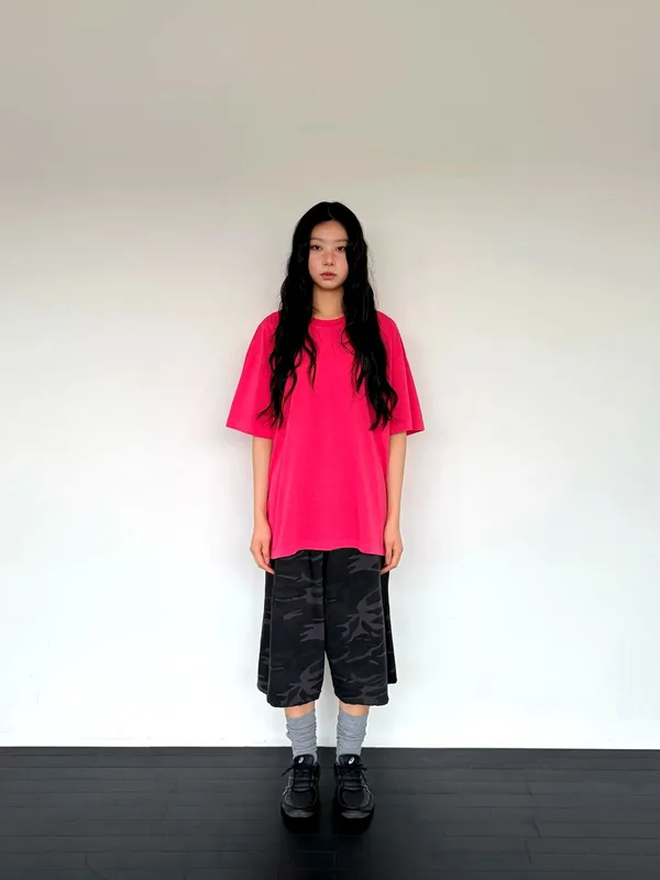Trendy Loose Pink Short Sleeve Top - Comfortable and Breathable