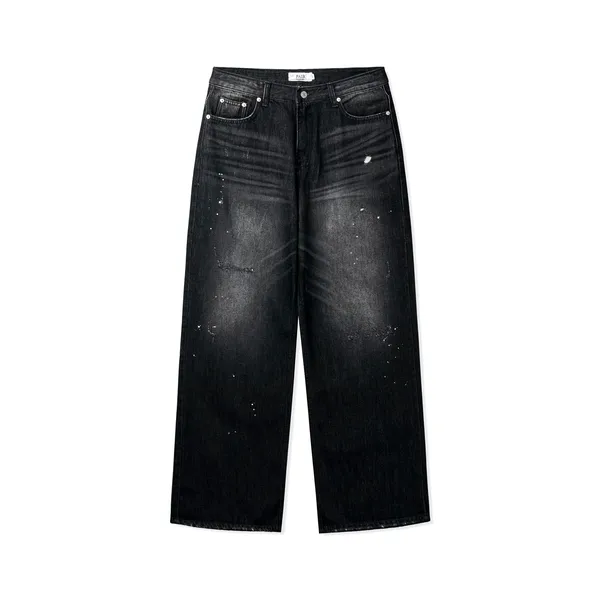 Stylish Ripped Black Men's Pants - Relaxed Casual Fit