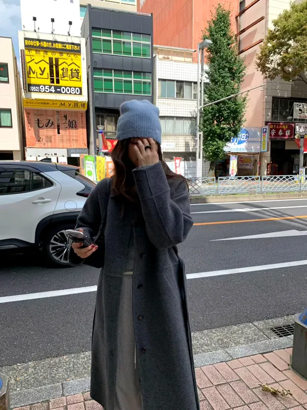 時尚優雅女裝外套大衣，溫暖舒適