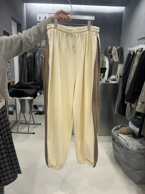 Fashionable Casual Color Block Joggers, Comfortable and Versatile