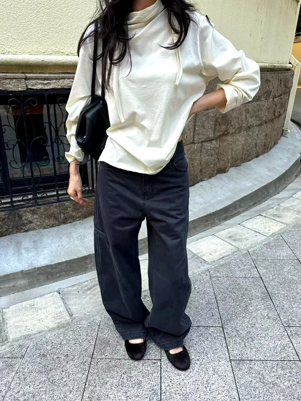 Fashionable Casual Women's Top - Comfortable Versatile Long Sleeve Sweatshirt