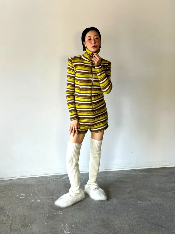 Stylish Striped Cardigan to Showcase Your Unique Charm