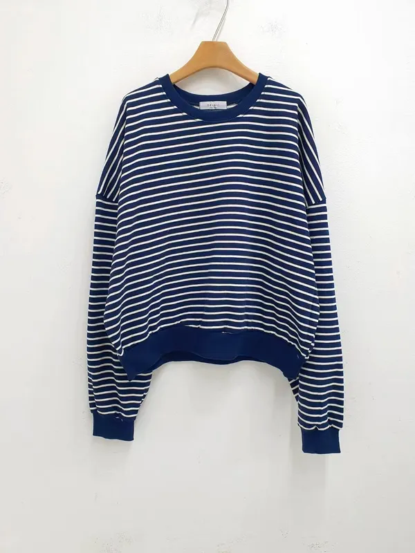 Striped Design Women's Hoodie, Comfortable Casual Style