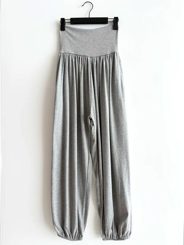 Stylish Gray Women's Casual Pants - Comfortable and Versatile