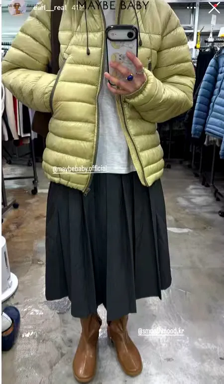 优雅气质半身裙，轻盈飘逸，完美搭配秋冬外套 maybebaby 46343