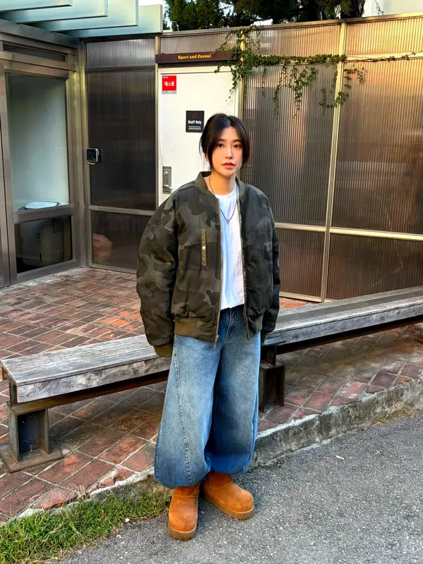 時尚迷彩女裝外套夾克，保暖舒適