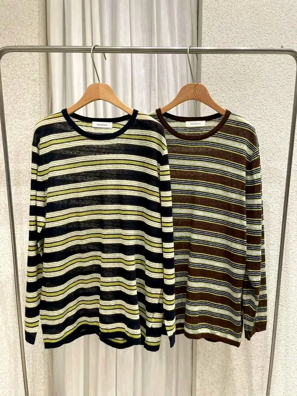 Striped Design Women's Top, Comfortable Casual Style