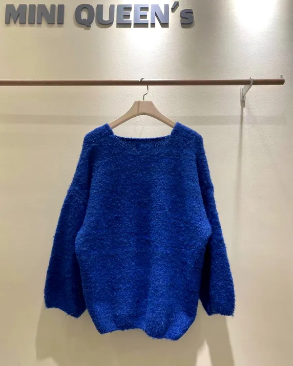 Stylish Blue Plush Top - Comfort Meets Versatility