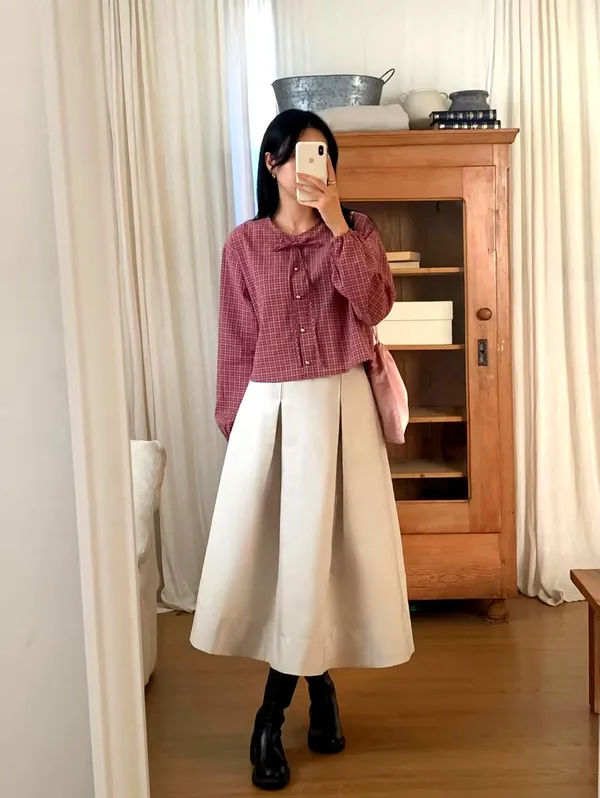 Elegant Plaid Women's Outfit, Effortlessly Showcase Your Fashion Charm - New Arrival