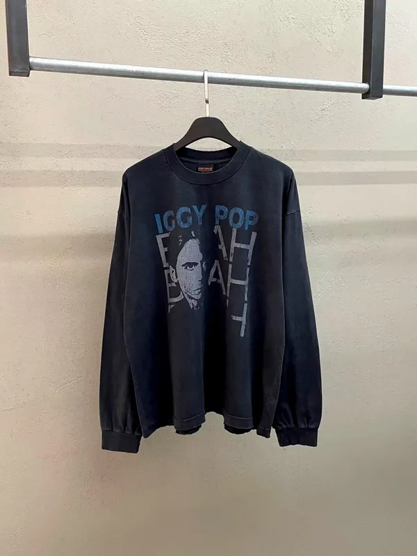 Iggy Pop Printed Men's Long Sleeve Top