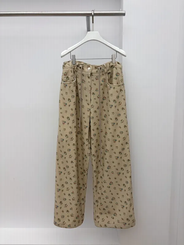Floral Print Loose Casual Pants