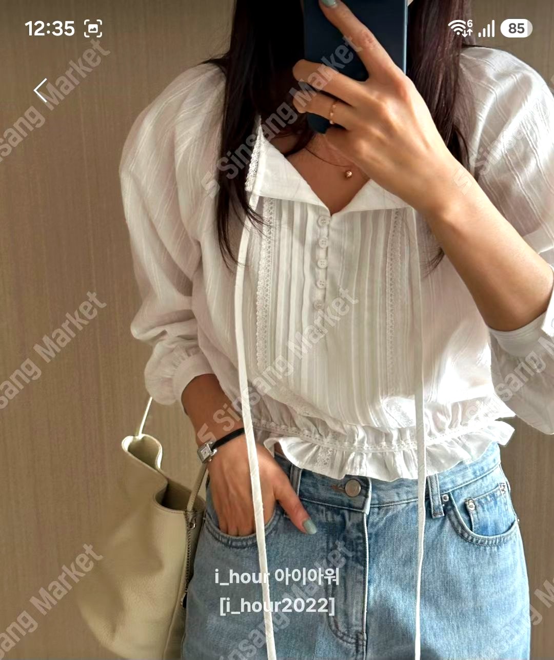 우아한 여성용 탑, 가볍고 통기성이 뛰어나며 봄과 여름에 적합한 신상품