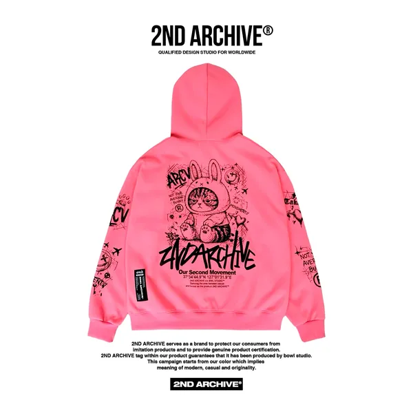 Unique Graffiti Design Men's Hoodie