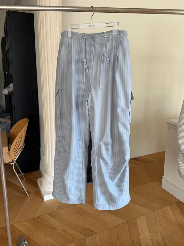 Fresh Striped Loose Women's Casual Pants