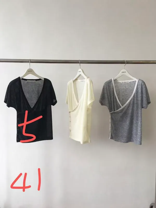 Minimalist V-Neck Short Sleeve T-Shirt, Comfortable and Breathable