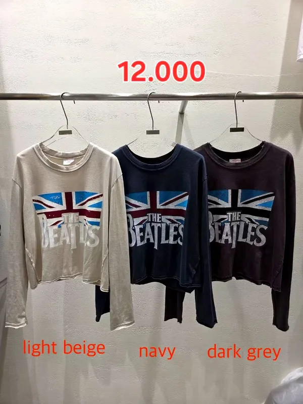 British Style Letter Print Long Sleeve T-Shirt