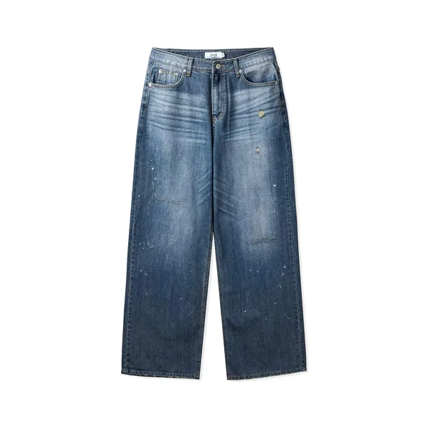 Classic Blue Men's Jeans - Fashionable and Versatile