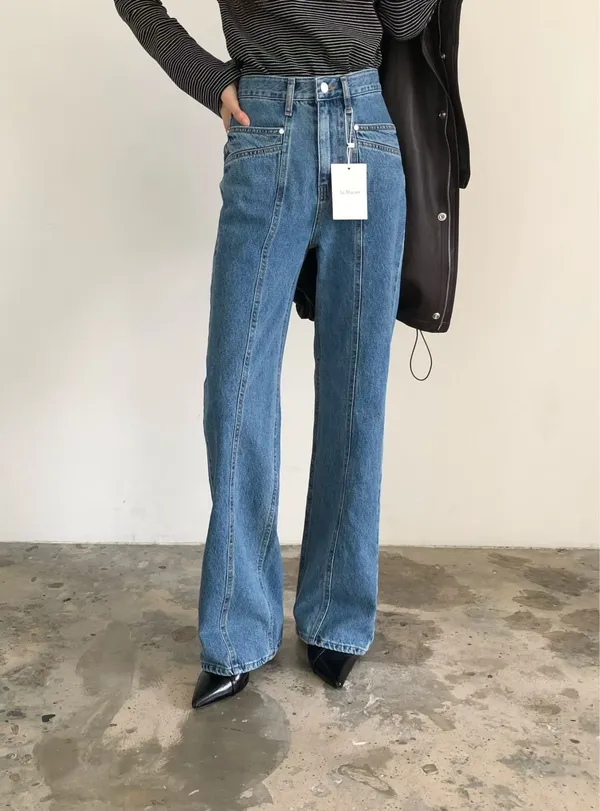 High-Waisted Loose Denim Jeans - Fashionable and Versatile for Comfort and Style