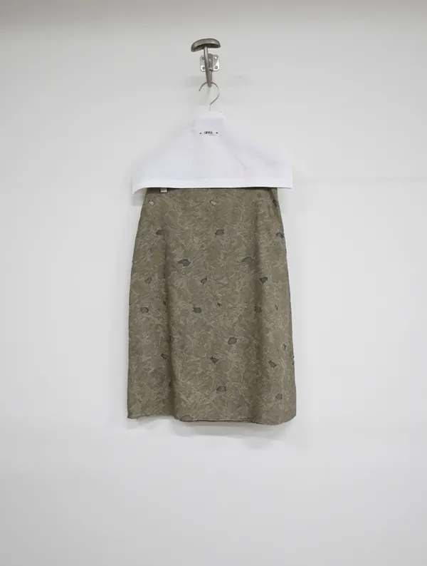 Elegant Floral Midi Skirt