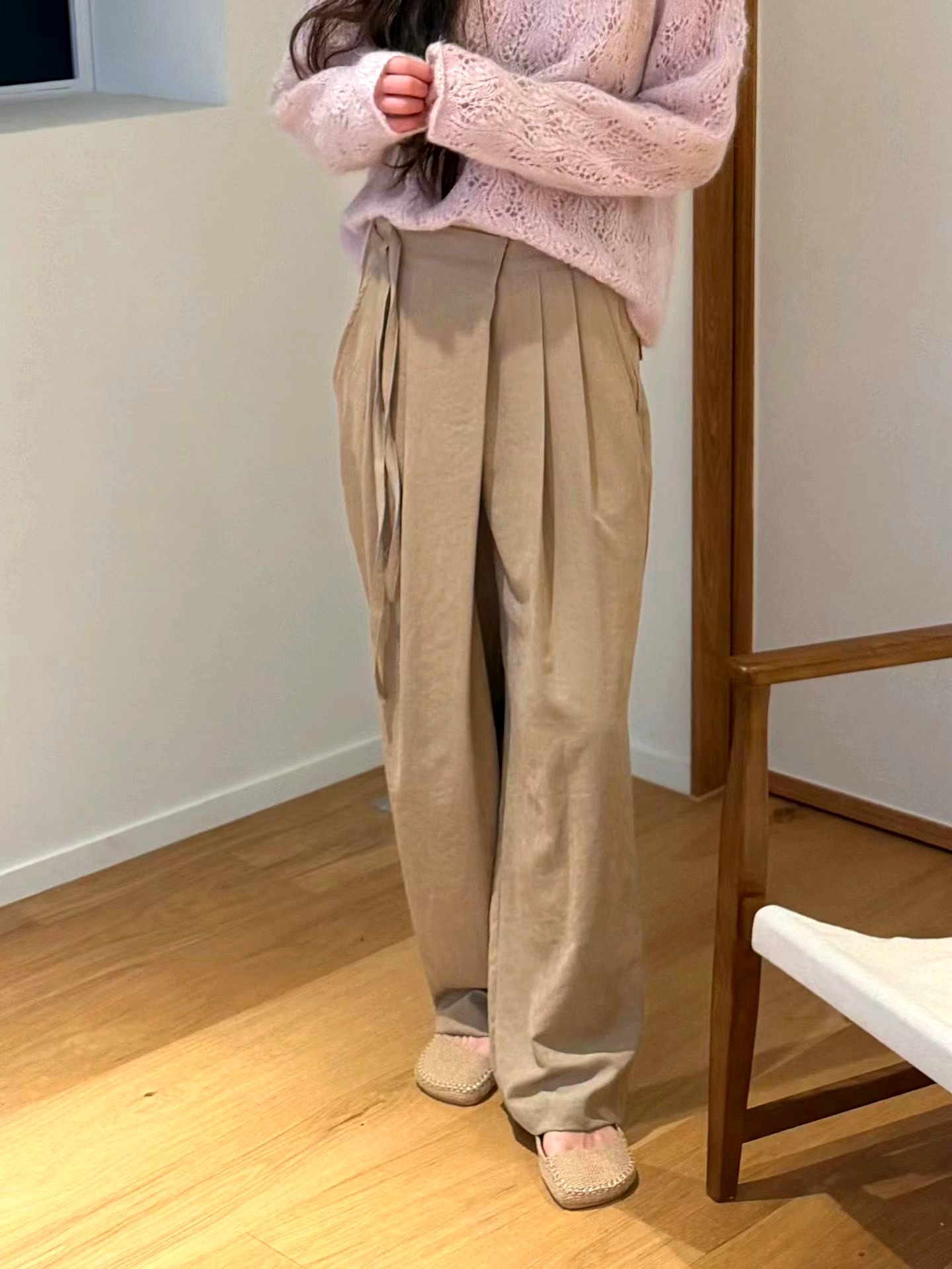 패셔너블한 루즈핏 여성 바지, 편안한 캐주얼 스타일