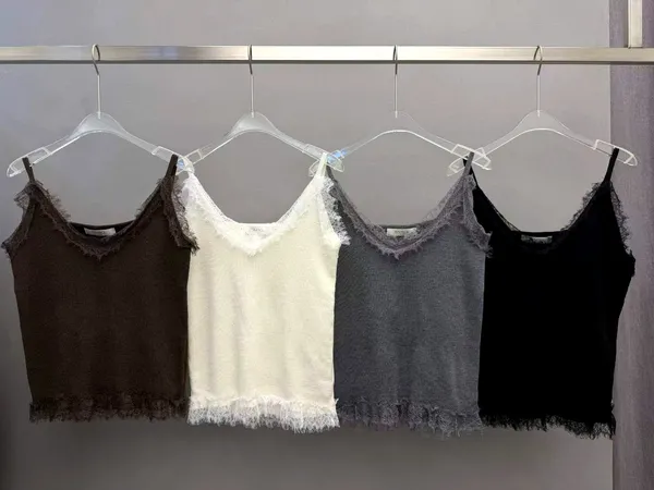 Elegant Lace Trim Cami Top - Lightweight and Breathable, A Summer Essential