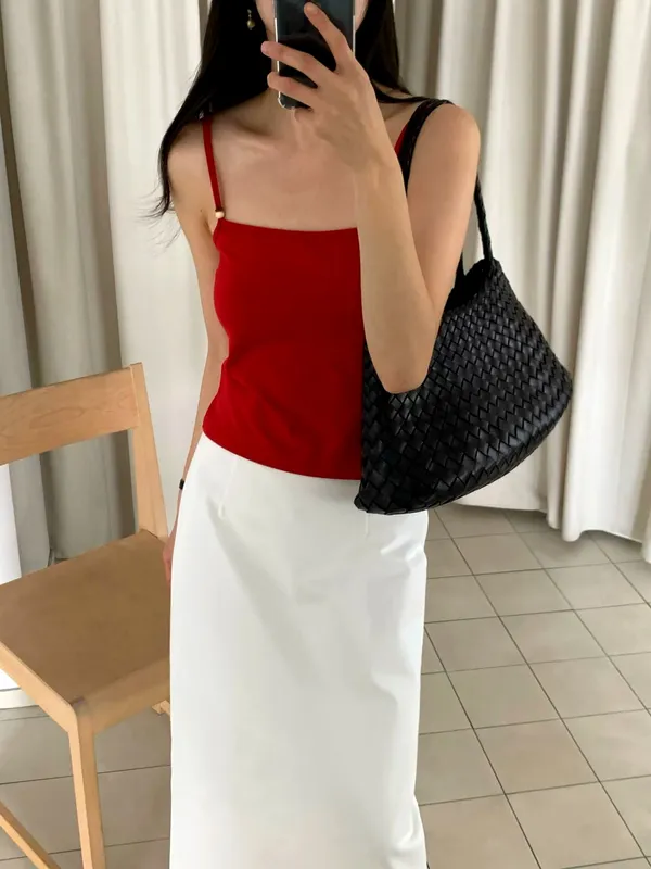 Stylish Red Camisole to Showcase Your Elegant Charm