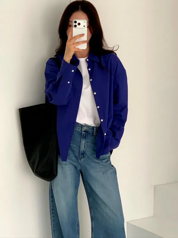 時尚簡約女裝襯衫，舒適百搭